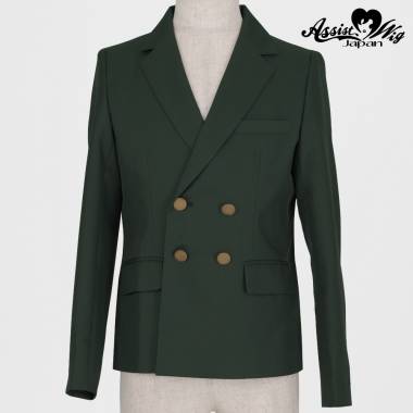 Renewal version double collar jacket　khaki