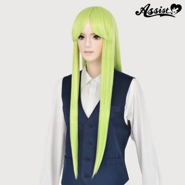 Long Wig with 1 Round Skin Top　Charm Green NCGR-181