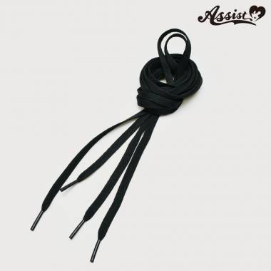 Sneaker shoelace 160cm 8mm width (flat lace)　Black