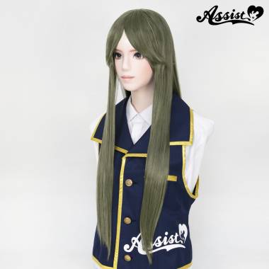 Long Wig with 1 Round Skin Top　Spinitch Green NSPG-158