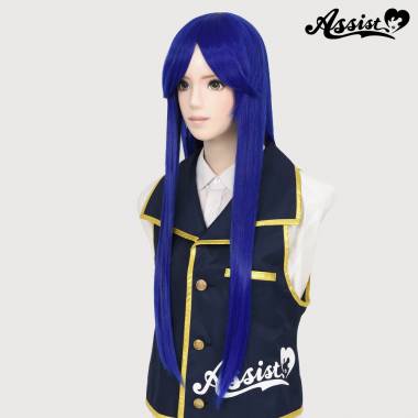 Long Wig with 1 Round Skin Top　Premium Blue NBM-75