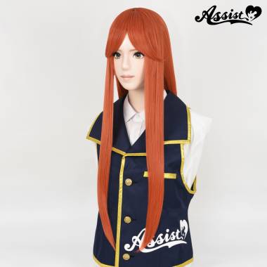 Long Wig with 1 Round Skin Top　Manhattan Orange NDBK-21