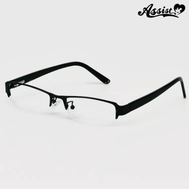 Half Frame Glasses (upper Type) Without Lenses　Black