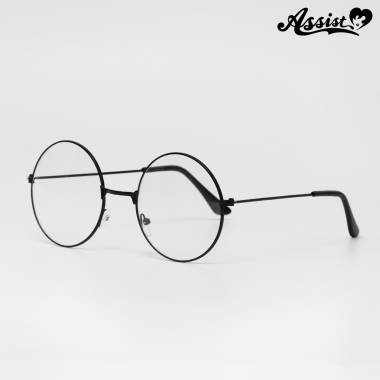 Round glasses　Black
