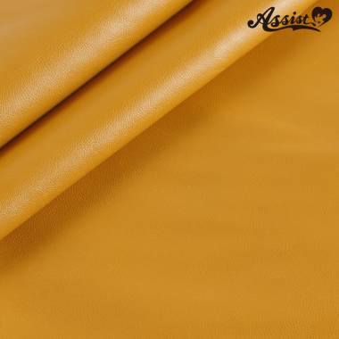 Stretch Synthetic Leather Fabric 135cm Wide X 50cm Yellow/Orange　No.21