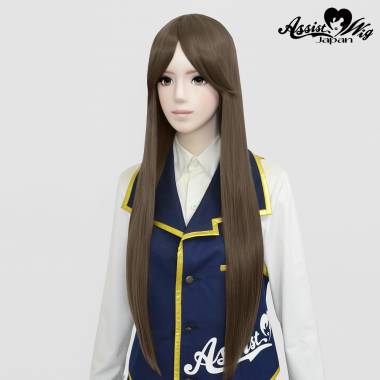 Long Wig with 1 Round Skin Top　Ash Brown NABR-147