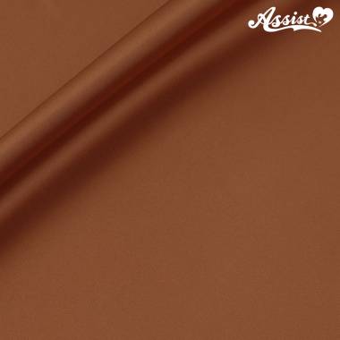 Assist Satin Fabric 125cm Wide X 50cm Brown　No.17