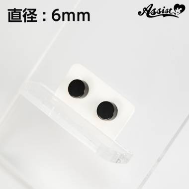 Magnet earrings　Black