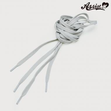 Sneaker shoelace 160cm 8mm width (flat lace)　Gray