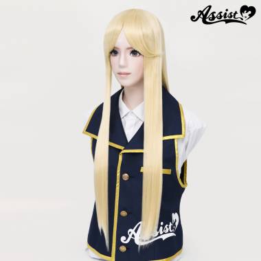 Long Wig with 1 Round Skin Top　Natural Blonde NNBL-166