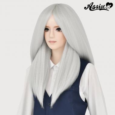 Super Styleable Volume Wigs Long　White Silver 60
