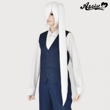 100cm Clip-in Wig　White 600